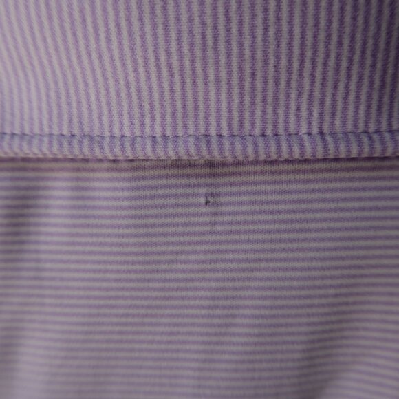 Peter Millar Summer Comfort Lavender Pin-Striped Talis Polo (XXL) ⛳️ - Picture 6 of 10